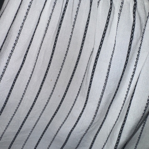 Savanna Jane Tank Embroidered Boho Stripe Peplum Tank Blouse Size Small - Picture 7 of 7